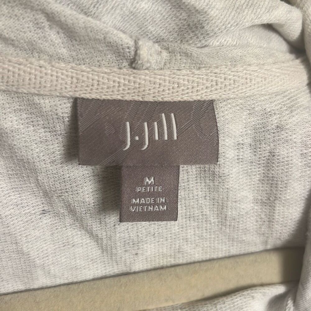 ✨J.Jill Zip Up Hooded Sz Medium Petite Sweatshirt✨ - Picture 4 of 7